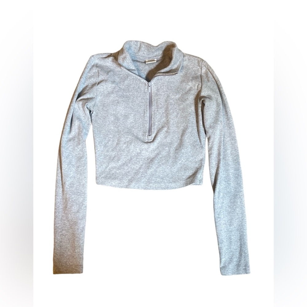 Aritzia Sunday Best Cropped Quarter Zip
